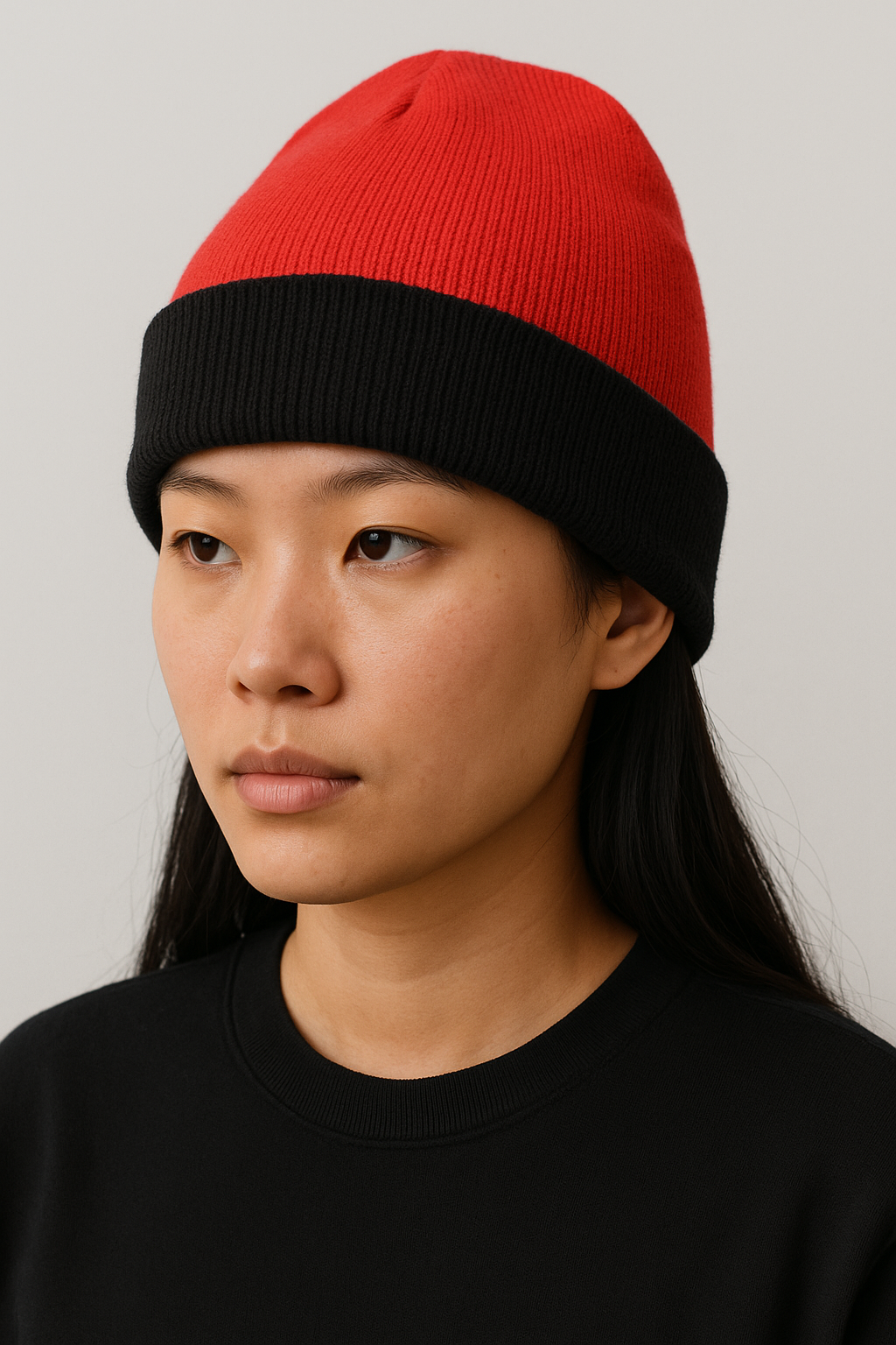 Cuffed Two Tone Beanie #6011T
