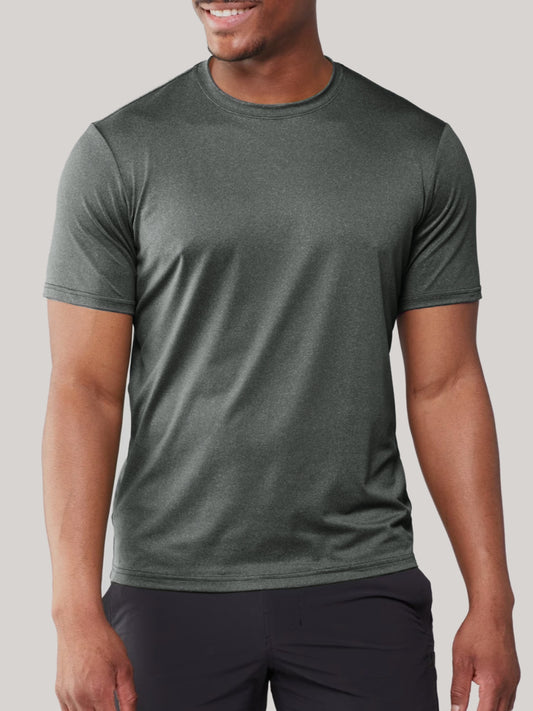 ATHLETIC DRY FAB HEATHER TEE - PACKS - #IMT02